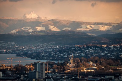 (172) Zürich winter sunset