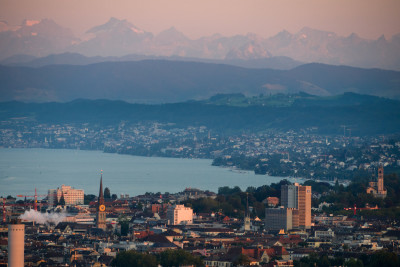 (279) sunset over Zürich