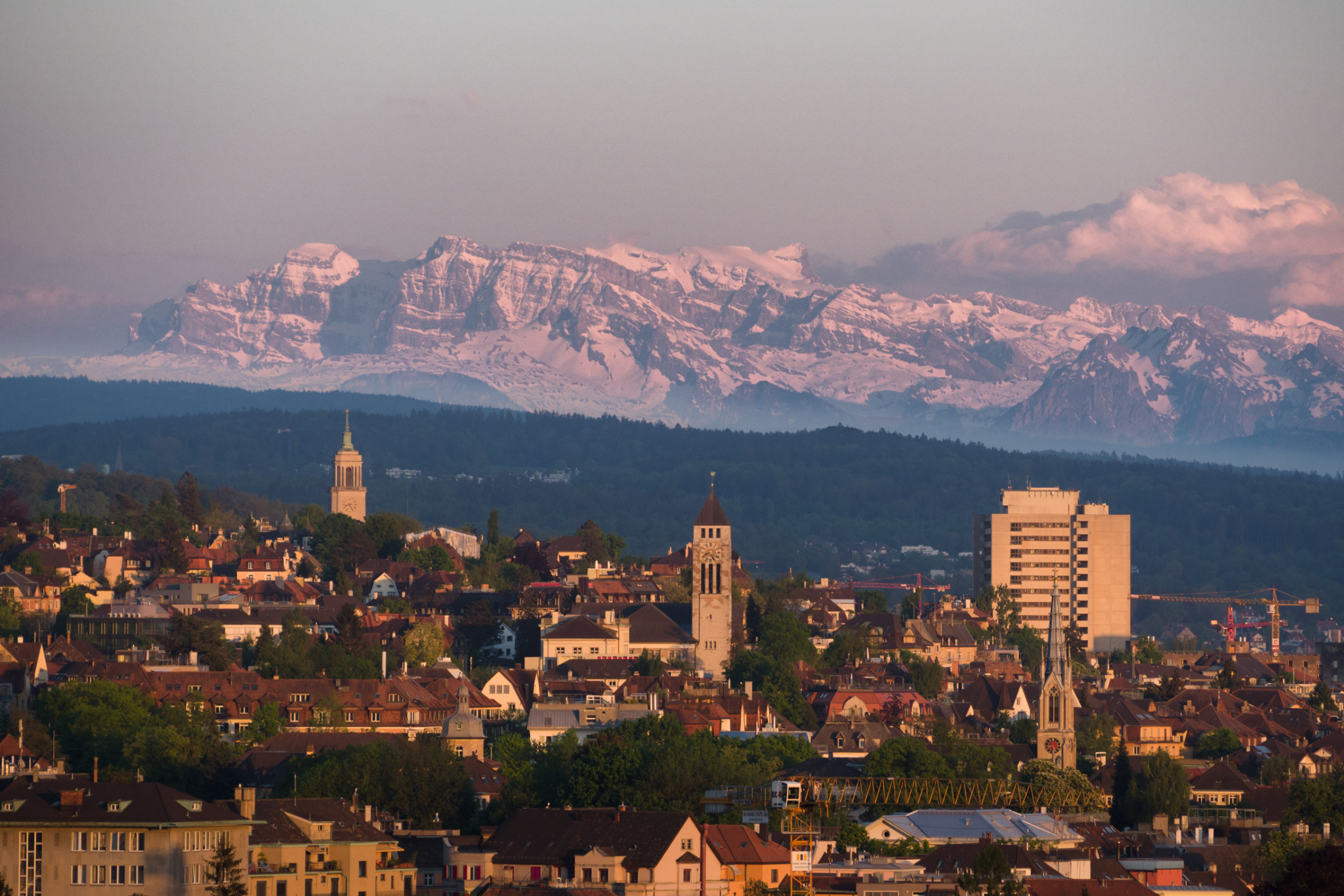 (294) Zürich at sunset